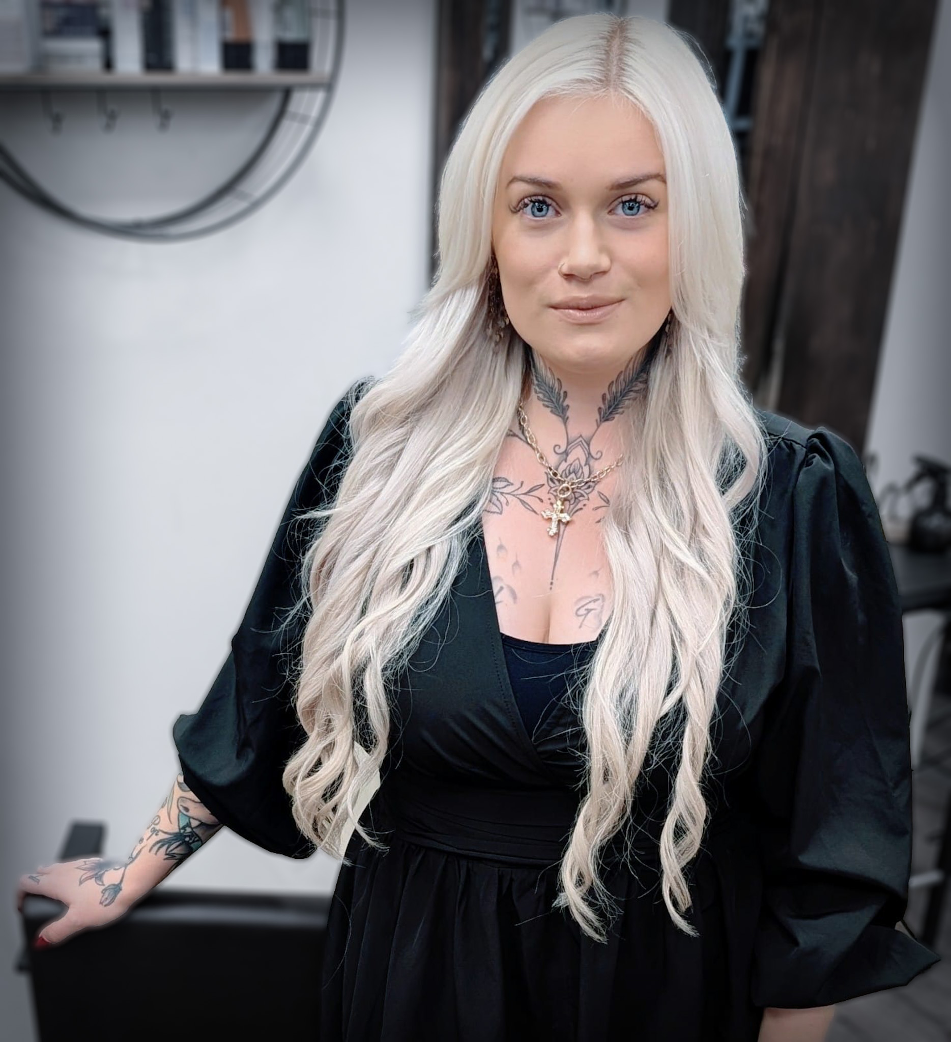 Moderner Empfangsbereich im Friseursalon