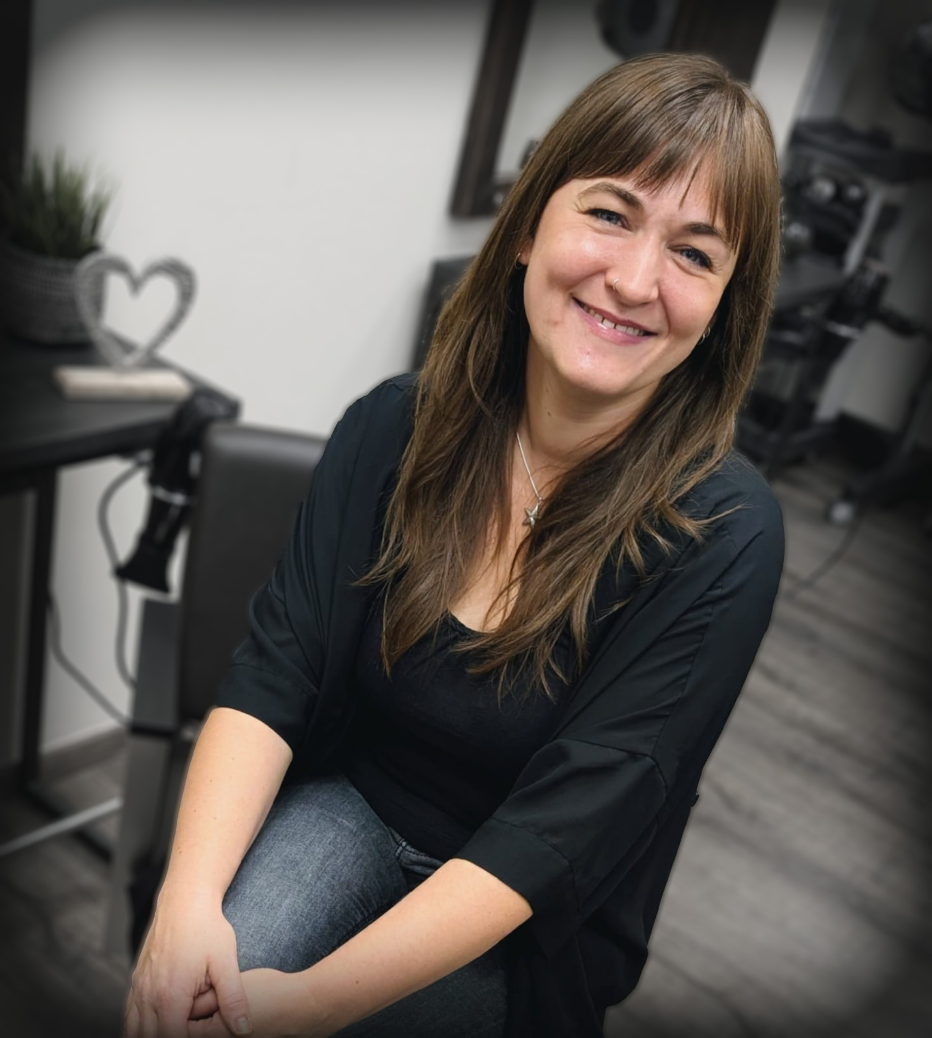 Langes, blondes Haar mit Wellen